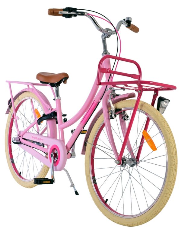 Volare Excellent Kinderfiets – Meisjes – 24 inch – Roze – 3 Versnellingen