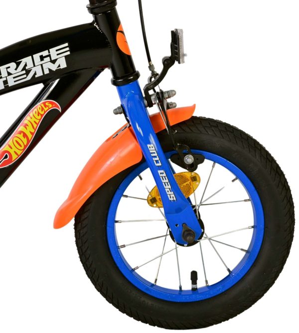 Hot Wheels Kinderfiets – Jongens – 12 inch – Zwart Oranje Blauw