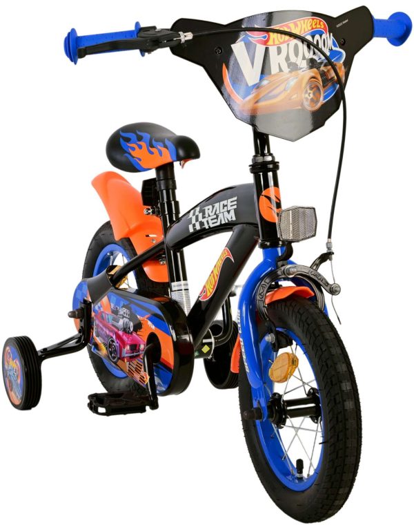 Hot Wheels Kinderfiets – Jongens – 12 inch – Zwart Oranje Blauw