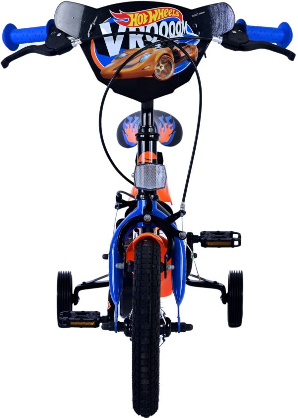 Hot Wheels Kinderfiets – Jongens – 12 inch – Zwart Oranje Blauw – Twee handremmen