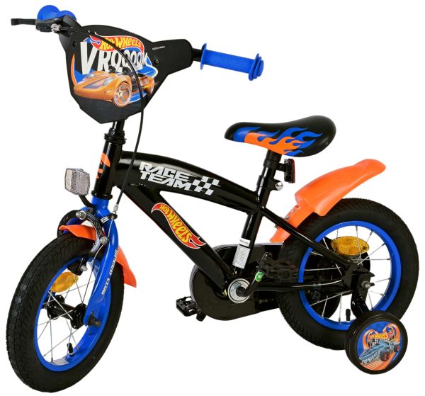 Hot Wheels Kinderfiets – Jongens – 12 inch – Zwart Oranje Blauw