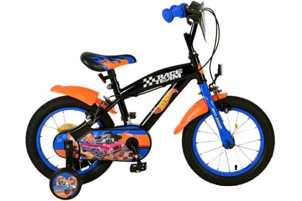 Hot Wheels Kinderfiets – Jongens – 14 inch – Zwart Oranje Blauw