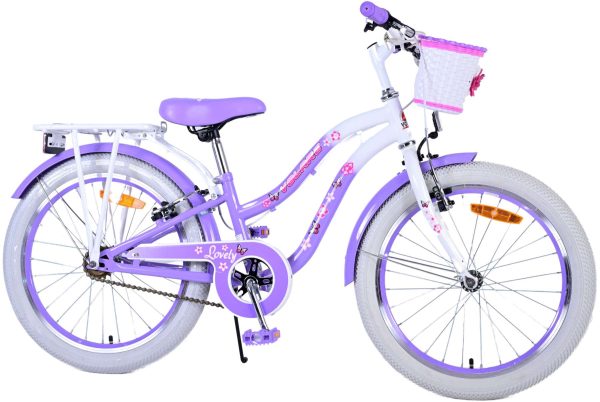 Volare Lovely Kinderfiets – Meisjes – 20 inch – Paars – Twee handremmen