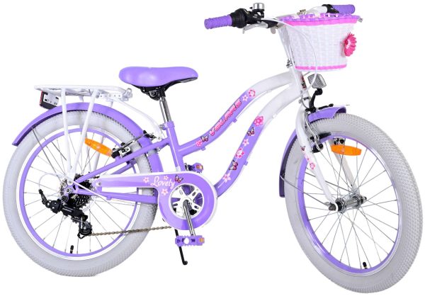 Volare Lovely Kinderfiets – Meisjes – 20 inch – Paars – 7 versnellingen