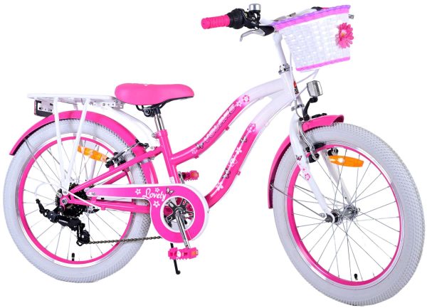 Volare Lovely Kinderfiets – Meisjes – 20 inch – Roze – 7 versnellingen