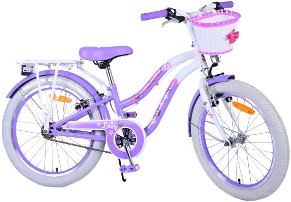 Volare Lovely Kinderfiets – Meisjes – 20 inch – Paars – Twee handremmen