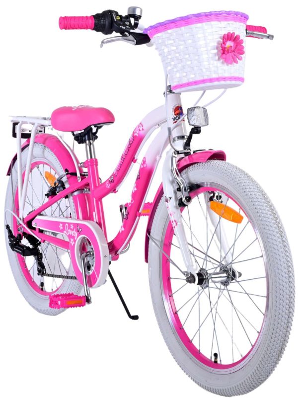 Volare Lovely Kinderfiets – Meisjes – 20 inch – Roze – 7 versnellingen