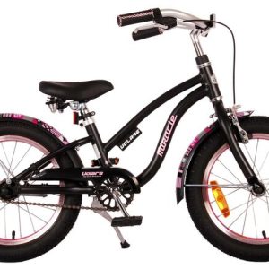Volare Miracle Cruiser Kinderfiets – Meisjes- 16 inch – Mat Zwart – Prime Collection