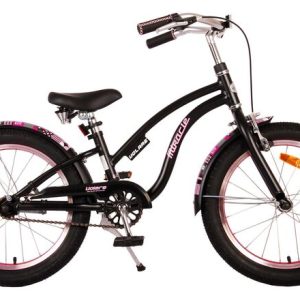 Volare Miracle Cruiser Kinderfiets – Meisjes – 18 inch – Mat Zwart – Prime Collection