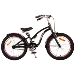 Volare Miracle Cruiser Kinderfiets – Meisjes – 18 inch – Mat Zwart – Prime Collection