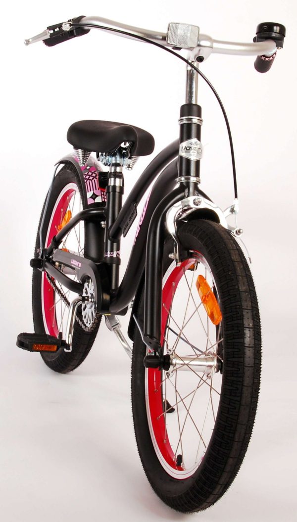 Volare Miracle Cruiser Kinderfiets – Meisjes – 18 inch – Mat Zwart – Prime Collection