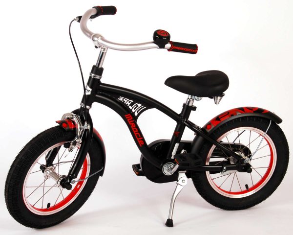 Volare Miracle Cruiser Kinderfiets – Jongens – 14 inch – Mat Zwart – Prime Collection