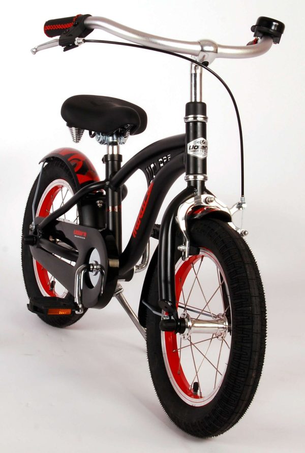 Volare Miracle Cruiser Kinderfiets – Jongens – 14 inch – Mat Zwart – Prime Collection
