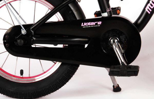 Volare Miracle Kinderfiets – Meisjes – 14 inch – Mat Zwart – Prime Collection