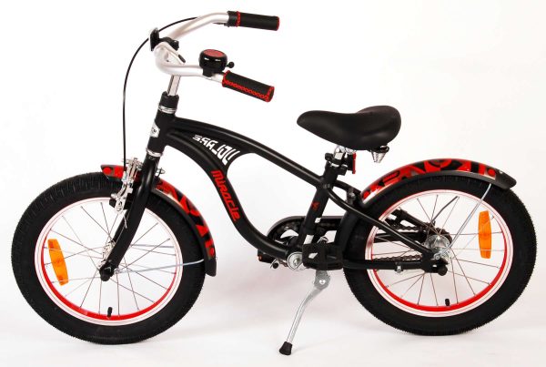 Volare Miracle Cruiser Kinderfiets – Jongens – 16 inch – Mat Zwart – Prime Collection
