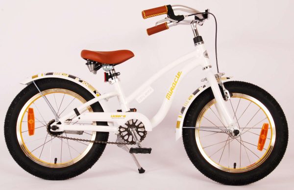 Volare Miracle Cruiser Kinderfiets – Meisjes – 16 inch – Wit – Prime Collection