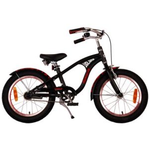 Volare Miracle Cruiser Kinderfiets – Jongens – 16 inch – Mat Zwart – Prime Collection
