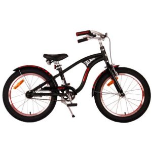 Volare Miracle Cruiser Kinderfiets – Jongens – 18 inch – Mat Zwart – Prime Collection