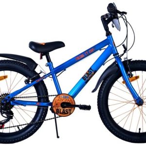 NERF Kinderfiets – Jongens – 20 inch – Satijn Blauw – 6 Speed