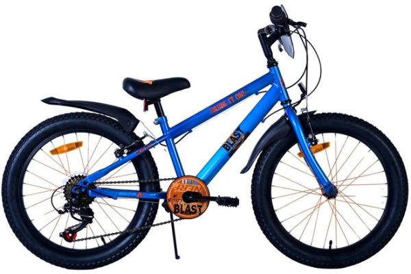 NERF Kinderfiets – Jongens – 20 inch – Satijn Blauw – 6 Speed
