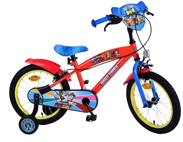 Paw Patrol Kinderfiets – Jongens – 16 inch – Rood – Twee handremmen