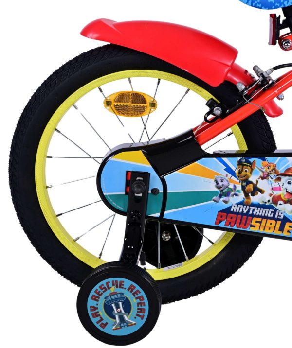 Paw Patrol Kinderfiets – Jongens – 16 inch – Rood – Twee handremmen