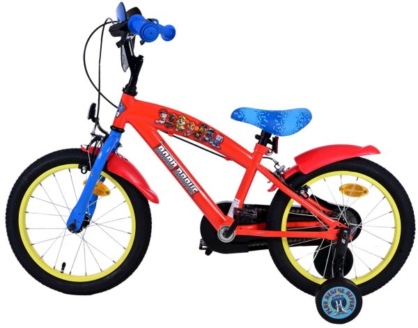 Paw Patrol Kinderfiets – Jongens – 16 inch – Rood – Twee handremmen