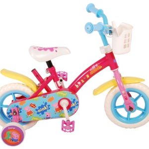 Peppa Pig Kinderfiets – Meisjes – 10 inch – Roze/Blauw – Doortrapper
