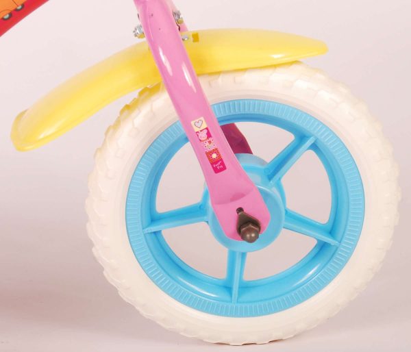 Peppa Pig Kinderfiets – Meisjes – 10 inch – Roze/Blauw – Doortrapper