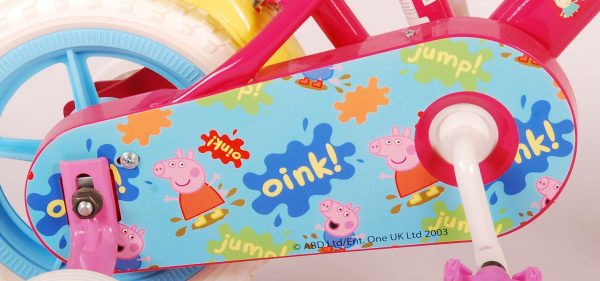 Peppa Pig Kinderfiets – Meisjes – 10 inch – Roze/Blauw – Doortrapper