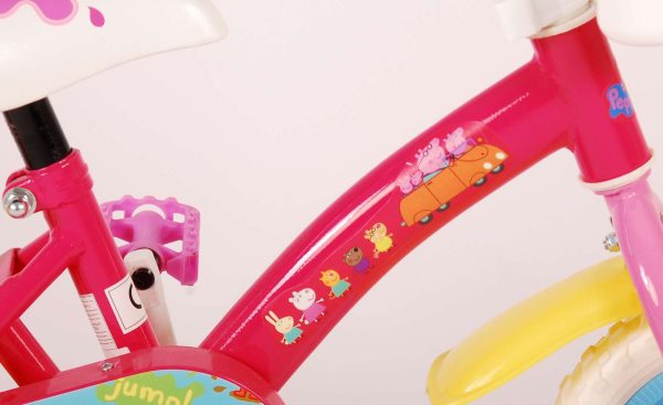 Peppa Pig Kinderfiets – Meisjes – 10 inch – Roze/Blauw – Doortrapper