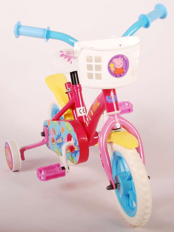 Peppa Pig Kinderfiets – Meisjes – 10 inch – Roze/Blauw – Doortrapper