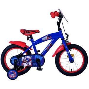 Sonic Prime Kinderfiets – Jongens – 14 inch – Blauw Rood