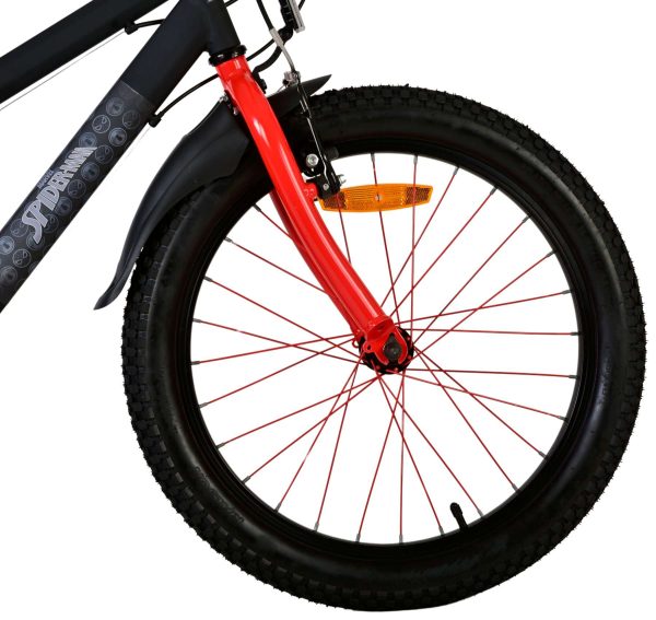 Spider-Man – Kinderfiets – Jongens – 20 inch – Mat Zwart – 2 Handremmen
