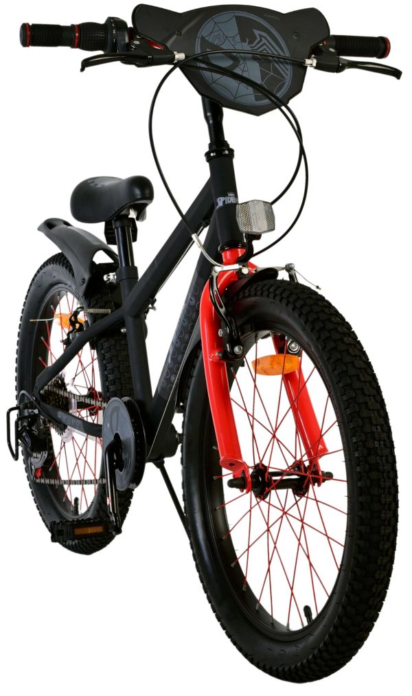 Spider-Man – Kinderfiets – Jongens – 20 inch – Mat Zwart – 2 Handremmen