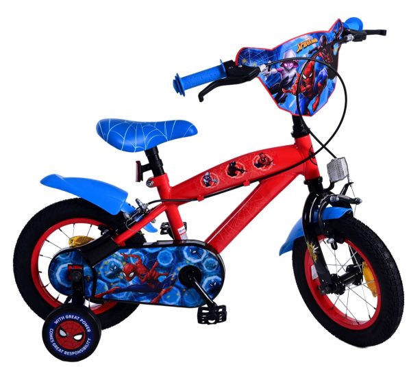 Spider-Man Kinderfiets – Jongens – 12 inch – Blauw/Rood – Twee handremmen