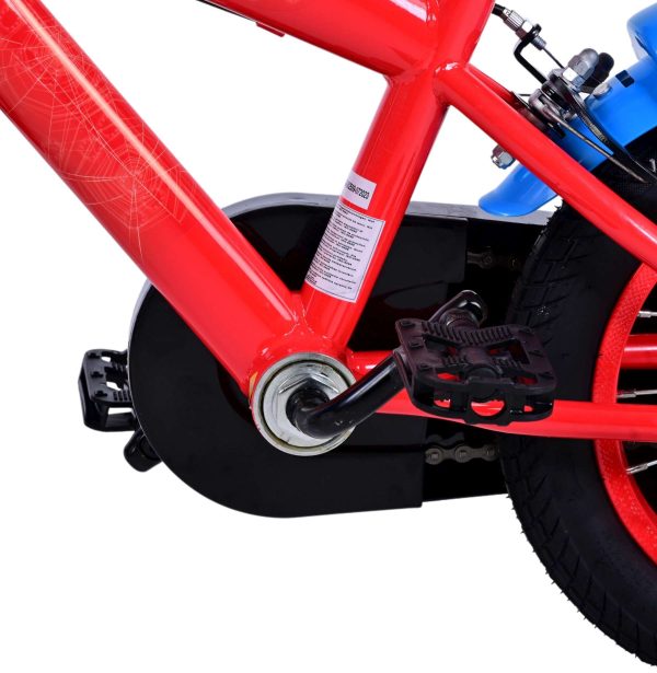 Spider-Man Kinderfiets – Jongens – 12 inch – Blauw/Rood – Twee handremmen