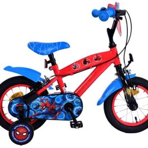 Spider-Man Kinderfiets – Jongens – 12 inch – Blauw/Rood – Twee handremmen