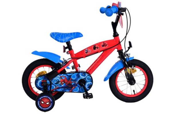 Spider-Man Kinderfiets – Jongens – 12 inch – Blauw/Rood – Twee handremmen
