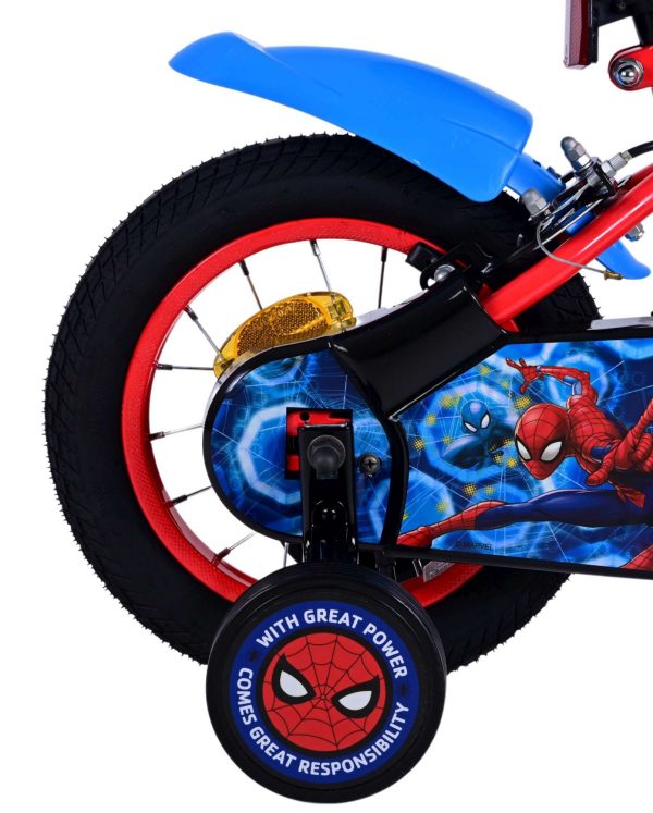 Spider-Man Kinderfiets – Jongens – 12 inch – Blauw/Rood – Twee handremmen