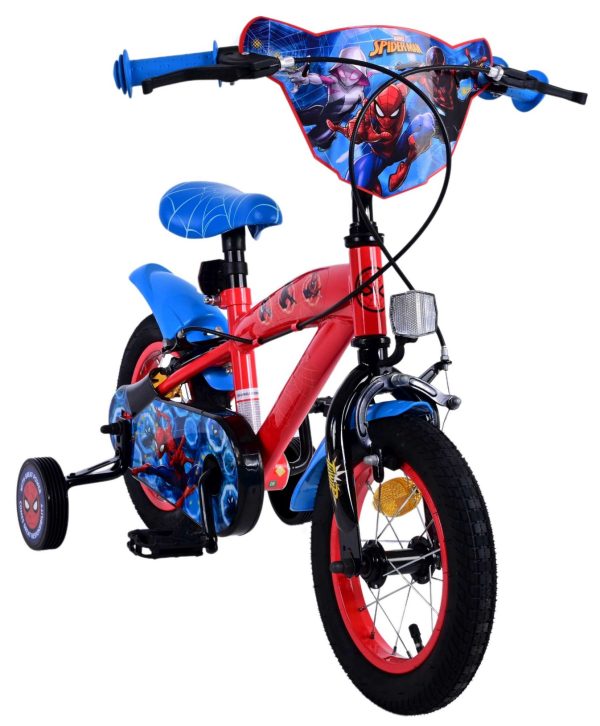 Spider-Man Kinderfiets – Jongens – 12 inch – Blauw/Rood – Twee handremmen