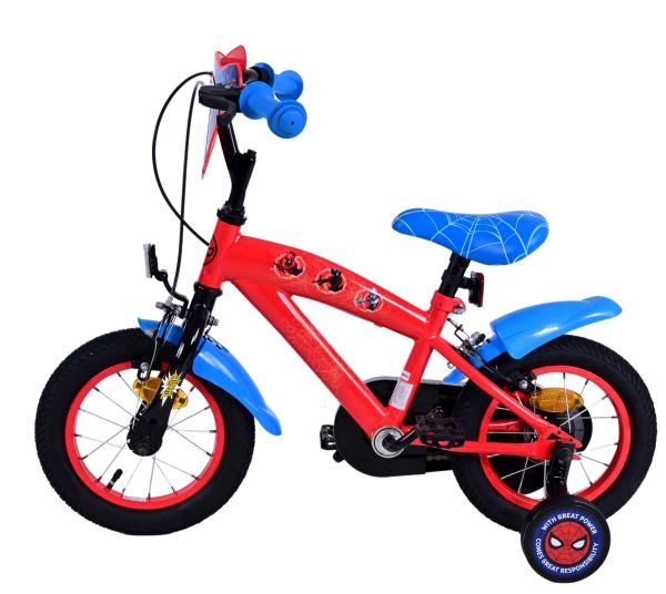 Spider-Man Kinderfiets – Jongens – 12 inch – Blauw/Rood – Twee handremmen