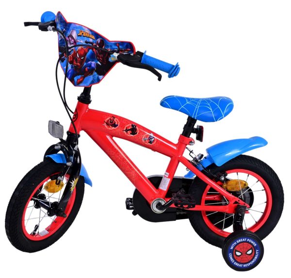 Spider-Man Kinderfiets – Jongens – 12 inch – Blauw/Rood – Twee handremmen