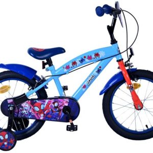 Spidey Kinderfiets – Jongens – 16 inch – Blauw – Twee handremmen