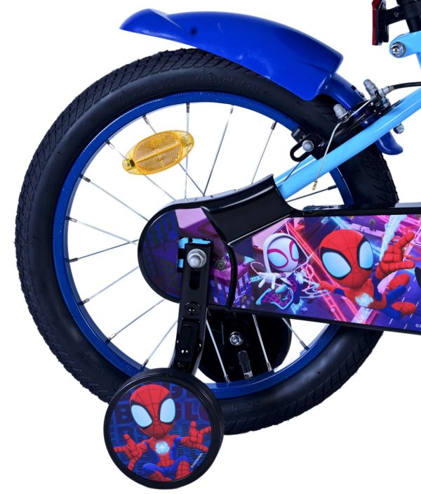 Spidey Kinderfiets – Jongens – 16 inch – Blauw – Twee handremmen