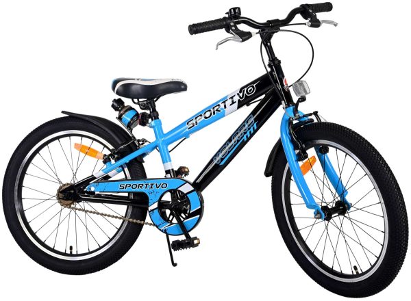 Volare Sportivo Kinderfiets – Jongens – 20 inch – Blauw – Twee handremmen