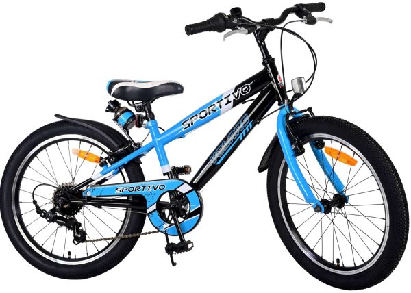 Volare Sportivo Kinderfiets – Jongens – 20 inch – Blauw – 7 versnellingen