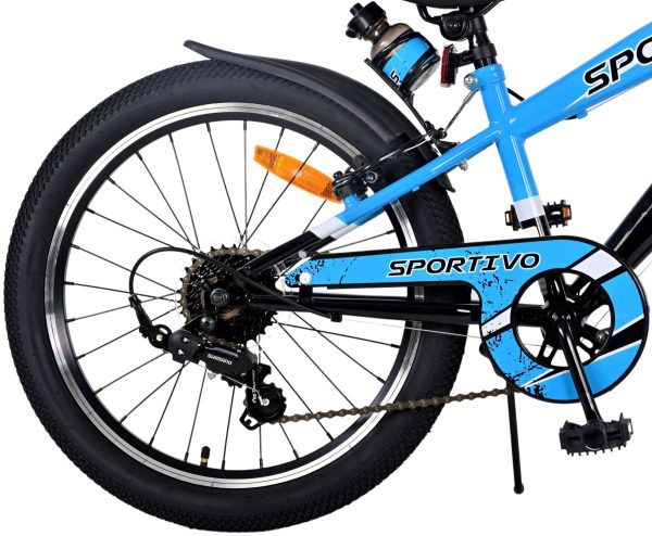 Volare Sportivo Kinderfiets – Jongens – 20 inch – Blauw – 7 versnellingen