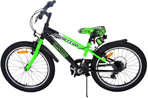 Volare Sportivo Kinderfiets – Jongens – 20 inch – Groen – 7 versnellingen