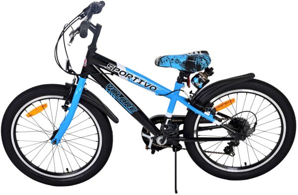 Volare Sportivo Kinderfiets – Jongens – 20 inch – Blauw – 7 versnellingen